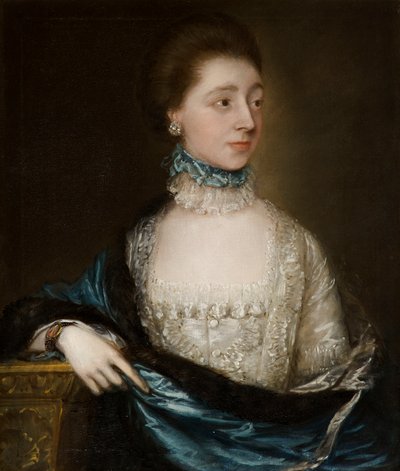 Dama Desconocida con una Capa Azul, c.1765 de Thomas Gainsborough